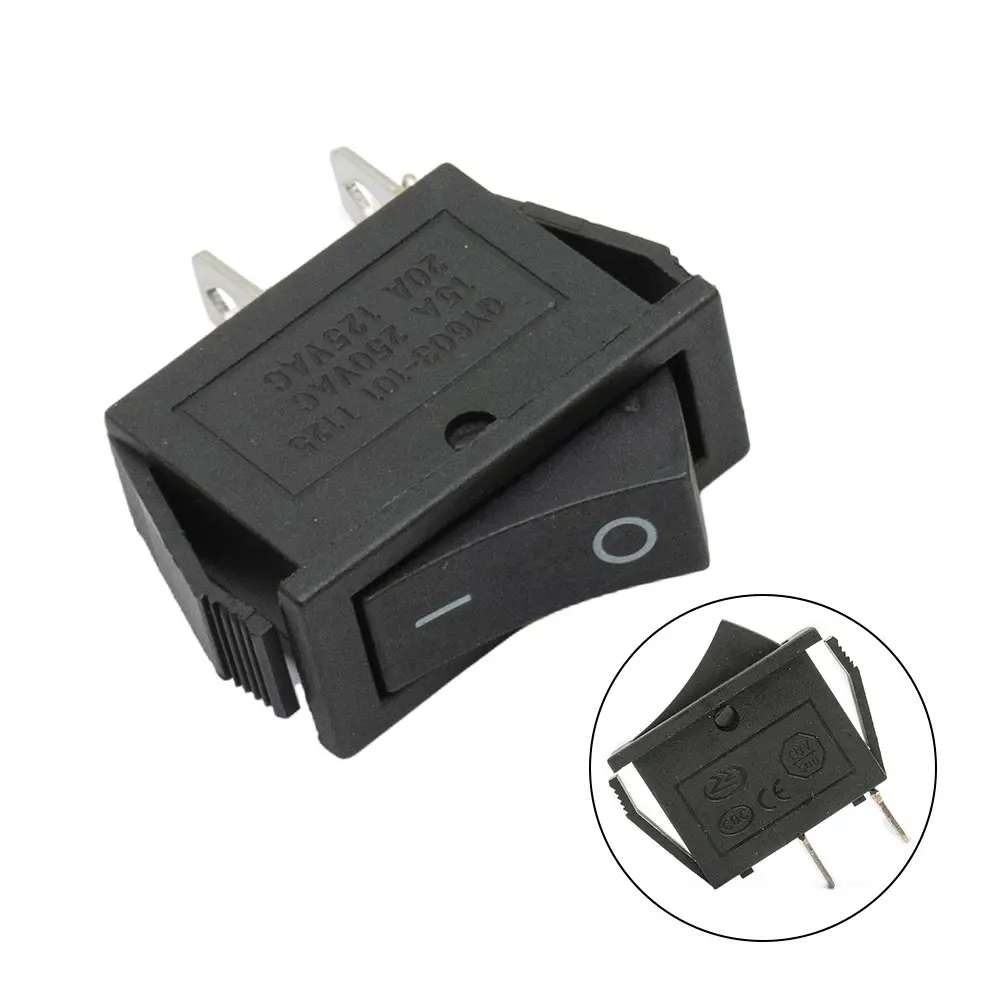 Công Tắc Rocker, Bật Tắt, 2 Vị Trí, SPST, 16A, Nút Nhấn, Công Tắc Mini, Cho Máy Chạy Bộ, 240Vac, Dash Ô Tô, Thuyền, 12V, Công Tắc Rocker Bật / Tắt / Bật