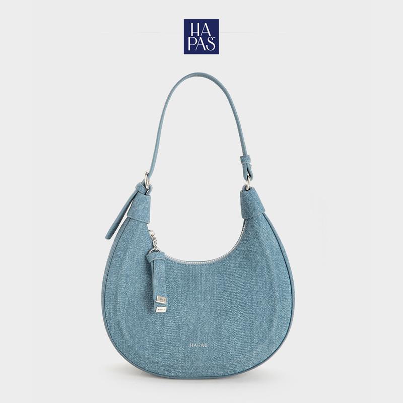 Túi Đeo Vai Hobo Dập Nổi Line Embossed Sz 23 HAPAS - TDV240369 Bag Nữ Lady Da