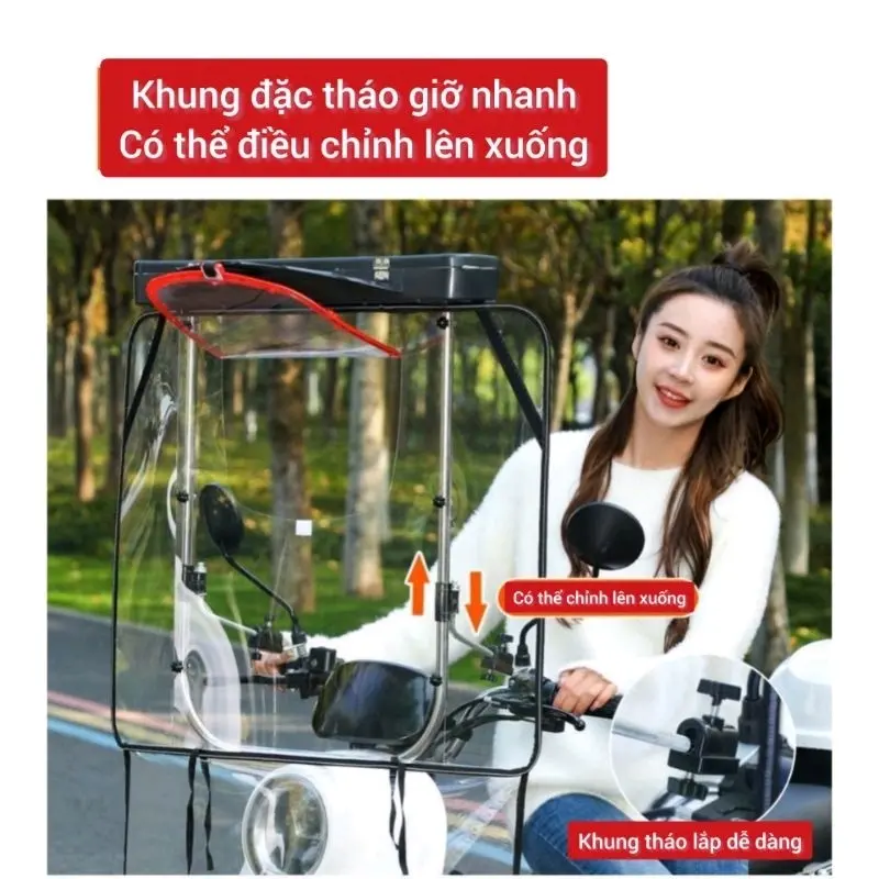 Mái che, ô che, dù che, mui che, rèm che, trùm che, bạt che xe gấp gọn trong phút mốt, phụ kiện xe 860 3