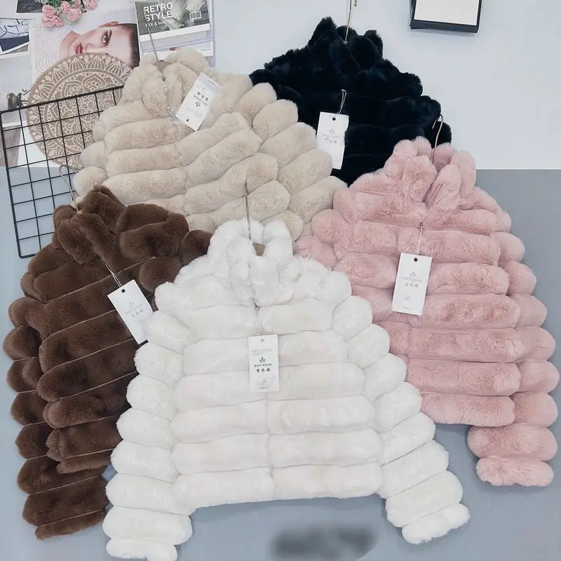 ￼Áo Khoác Lông Cao Cấp Hàng QC Phối Xếp Tầng Cực Xinh Hàng Siêu Dày Nữ Top 6
