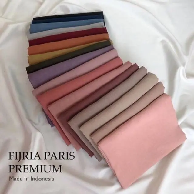 Hijab Segiempat Paris Premium / Paris Premium Polos Basic / Hijab Segi Empat Voal Paris Polos Premium / Hijab Sekolah / Kerudung Anti Letoy