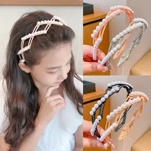 ED - BANDO KOREA MUTIARA LIPAT STYLISH ADJUSTABLE PRAKTIS ANTI SLIP PREMIUM