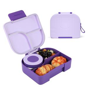 Cute Elephant Design Lunch Box, 1 Count Large Capacity Bento Box with Lid, Portable Food Container for Home Office School