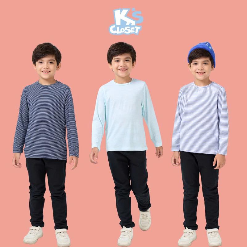 K's Closet - Áo Phông Dài Tay Chất Liệu Vải Cotton Cho Bé Trai Và Bé Gái (2-14 tuổi) từ 10kg-55kg E026FOF 4