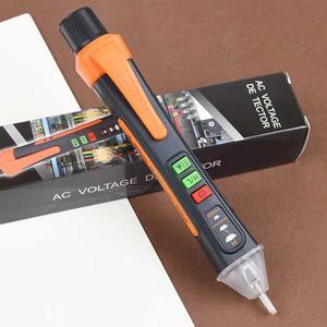 非接触式電圧テスター 12-1000V AC 電流ペン 回路ブレーカー フィンダー 電気指示器 壁用ツール フラッシュライト付きブザー