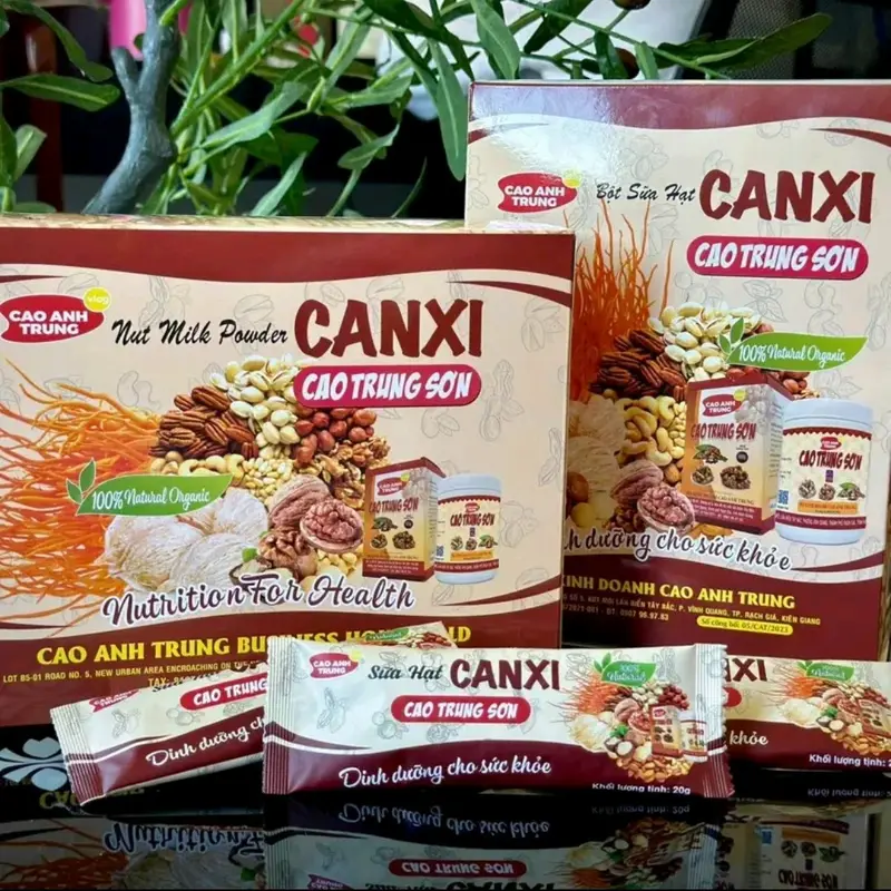 Bột Sữa Hạt CANXI CAO TRUNG SƠN Tặng 1 Ly sứ Chua Đường 1