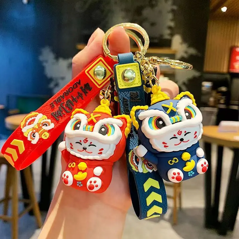 Dây Chuyền Chìa Khóa Phong Cách Trung Quốc Thiết Kế Sư Tử Dễ Thương, Mặt Dây Chuyền Cặp Đôi, Thích Hợp Cho Nam Và Nữ, Tinh Tế, Đồ Trang Trí Treo, Phong Cách Người Nổi Tiếng Trên Internet, Có Thể Được Sử Dụng Làm Ba Lô, Năm 2025