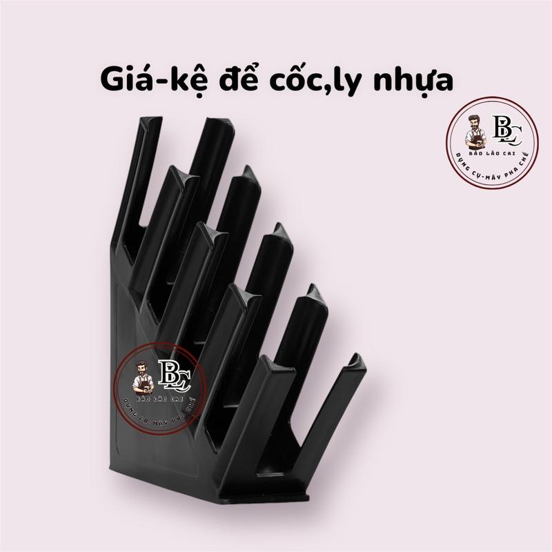 Khay giá kệ đựng cốc nhựa, giấy, take away 4 ngăn Kitchen