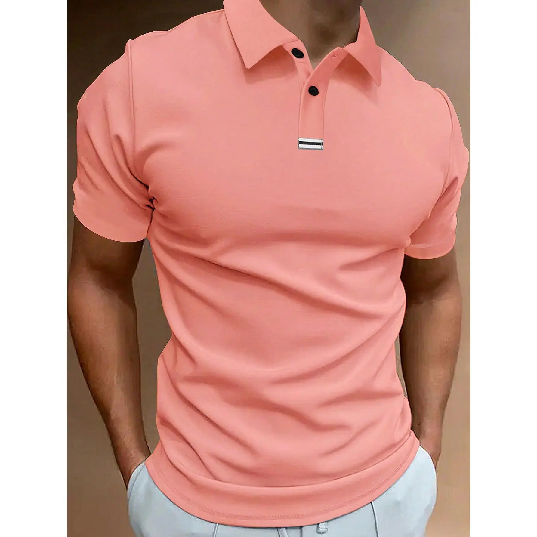 Manfinity Homme Men Solid Polo Shirt