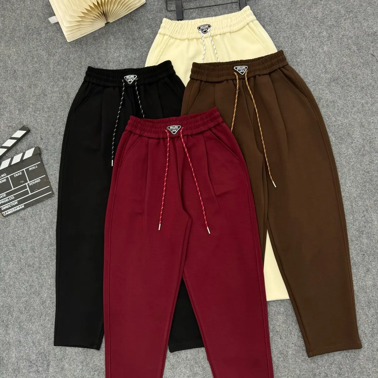 Quần Nỉ Baggy Nữ Thu Đông ( Hàng Cao Cấp ) Chất Vải Dày Ấm Co Giãn Thoả Mái Women Pants