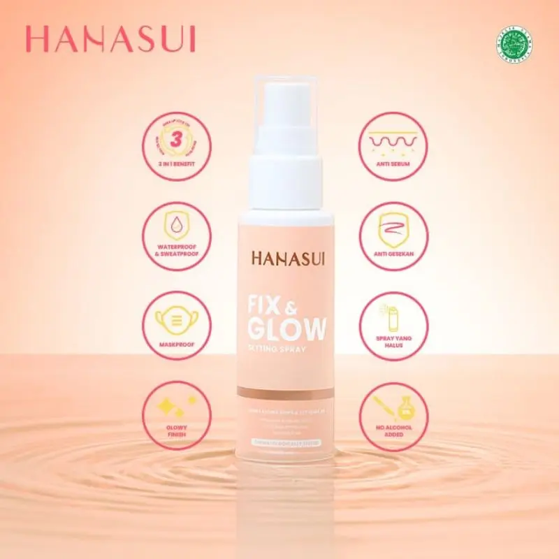 HANASUI Makeup Setting Spray Fix & Glow Wajah