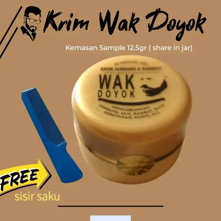 Krim WAK DOYOK Mini / Cream Wakdoyok Penumbuh Brewok Jambang Rambut Kumis Dijamin Pria Jenggot Perawatan Menebalkan