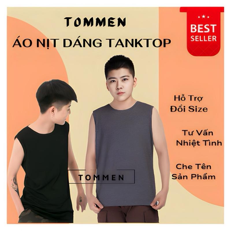 Áo Nịt Tomboy dáng Tanktop trong bó ngoài rộng ( mua 2 tặng 1 móc khóa , 3 tặng 1 quần Menswear Màu Đen