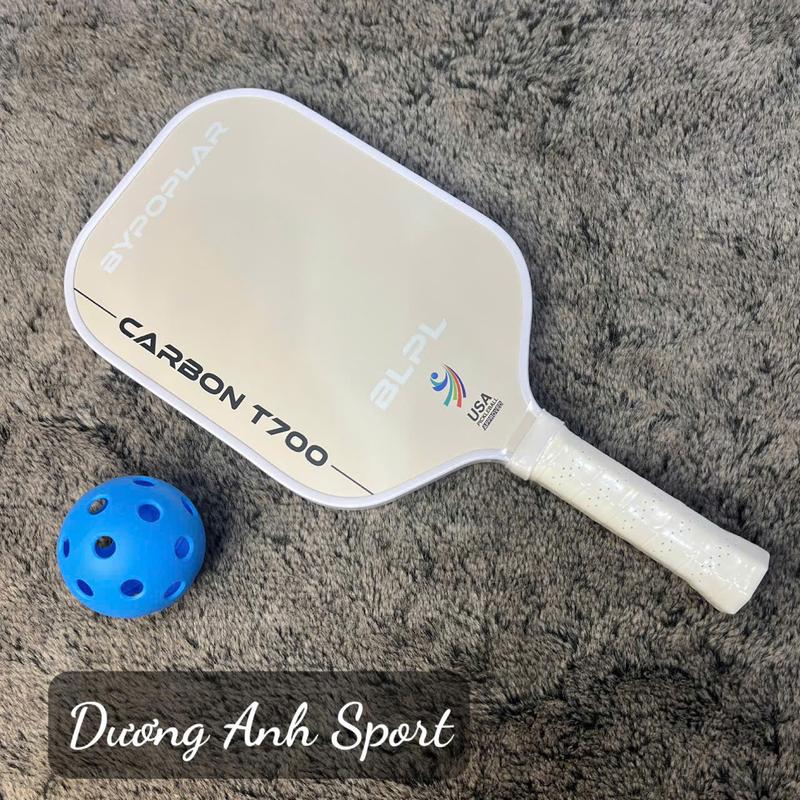 Mái chèo pickleball Bypoplar  T700 Carbon Fiber Mặt nhám Tay cầm kéo dài, kẹp chống mồ hôi có vỏ bọc - USA PICKLEBALL APPROVED - Sport Vợt 2