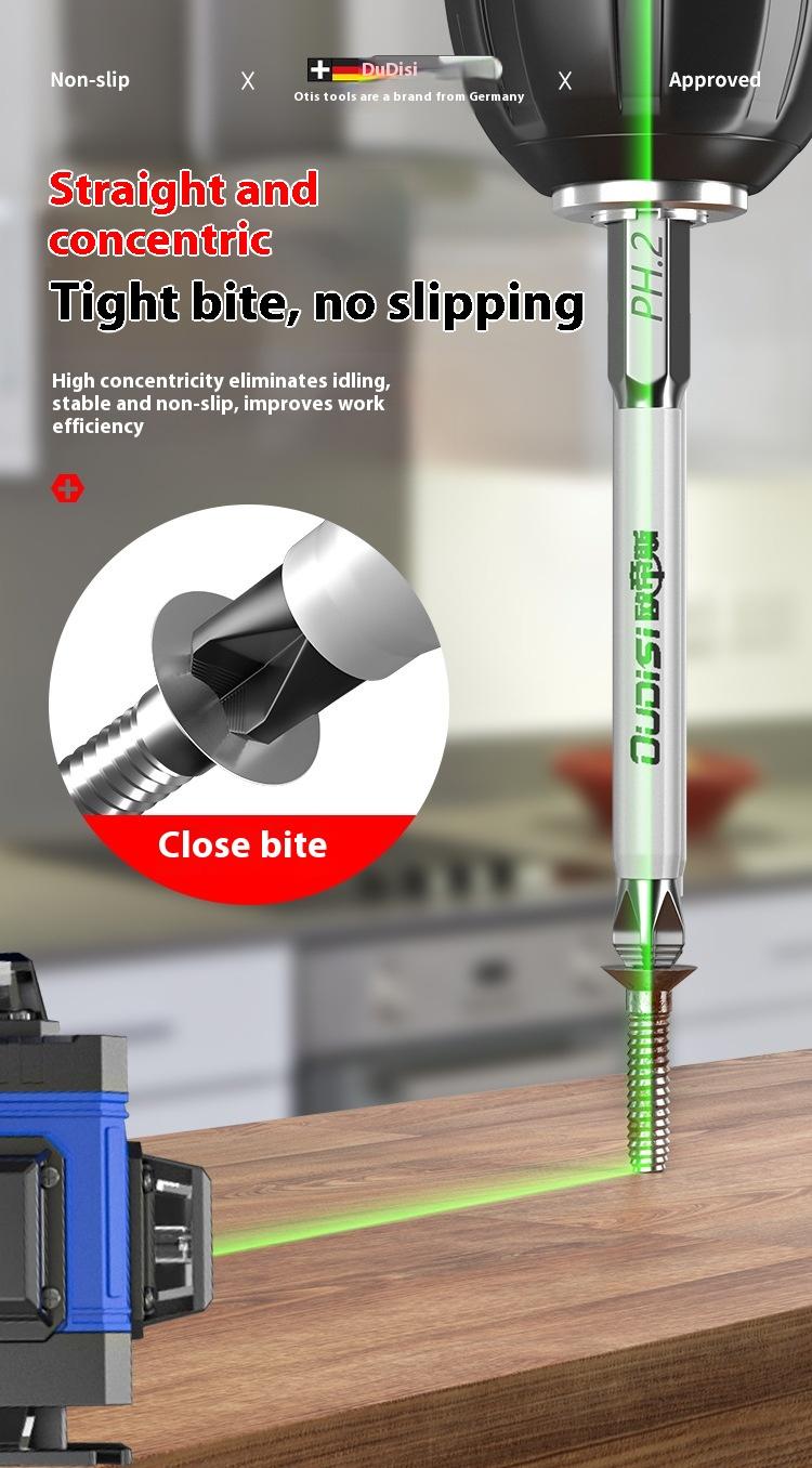 Product Introduction of Tungsten Steel Strong Magnetic Bullet Head Electric Screwdriver Anti-Slip Electric Screwdriver Hex Shank Hand Drill Extended Bit Set 11