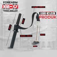 Gambar Wrist roller BM-32/WRISTROLLER -Alat latihan tangan lengan/hand arm fitness - Lubang 3/5cm dari Ototpro Surabaya Kota Surabaya 2 Tokopedia