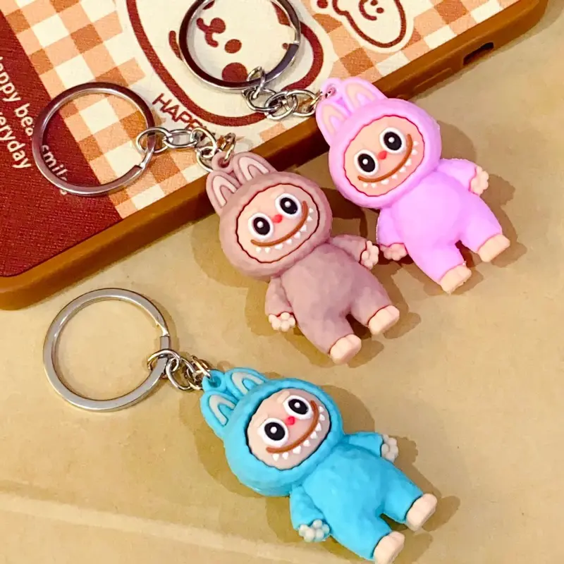 Móc Khóa Labubu Dễ Thương - Móc Khóa Labubu Bằng Silicon Ảnh Thật Shop Chụp 3