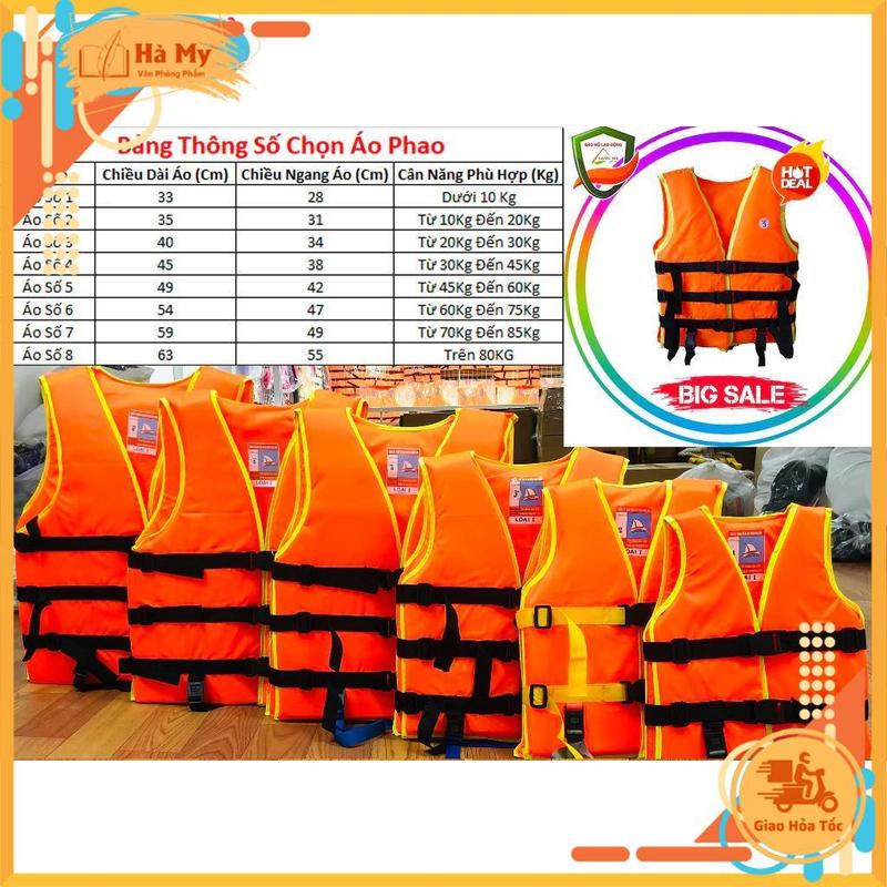 (Hàng loại 1) Áo phao xốp cứu hộ, áo phao tập bơi cho trẻ em và người lớn