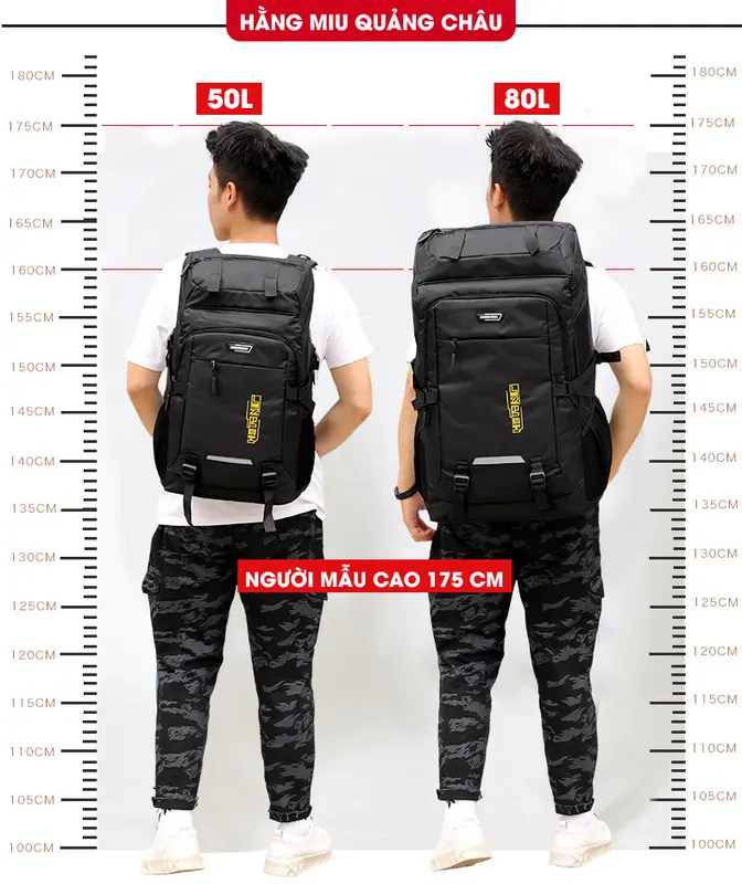 Balo Du Lịch Thể Thao Cỡ Lớn 80 Lít Cao Cấp Nội Địa Trung 3