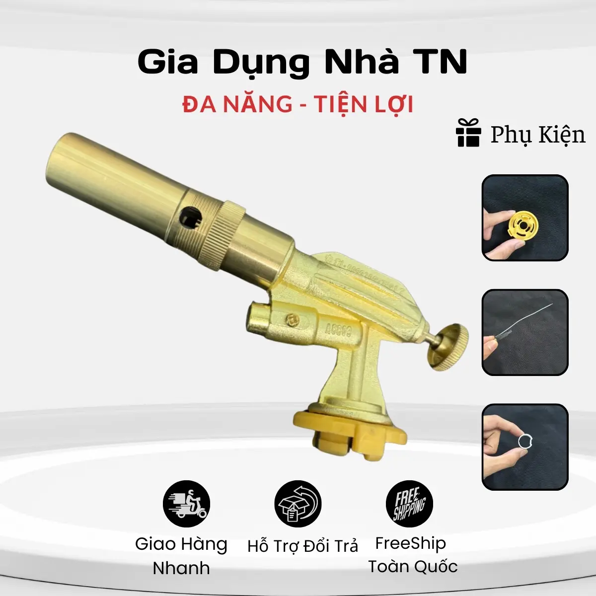 [8803-1] Khò gas 8803-1, sử dụng được mọi tư thế, có vòng điều chỉnh oxy, đầu nòng và lõi bằng đồng, ứng dụng trong mọi công việc, dễ dàng sử dụng, an toàn