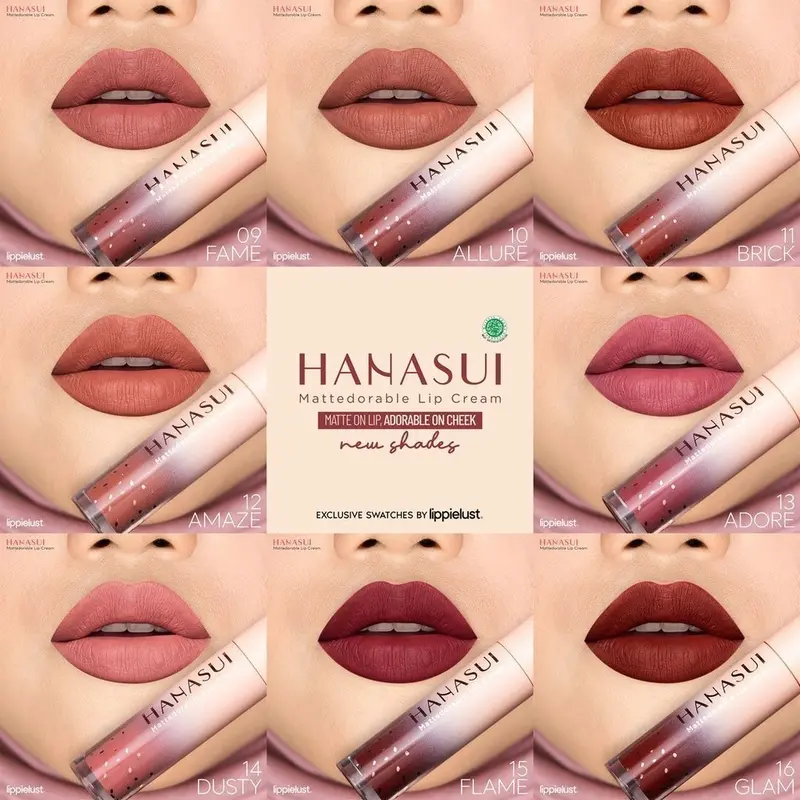 Hanasui Mattedorable Lip Cream | Tintdorable Lipstain | Boba Series | Matcha Series Gloss Lipstick Lipcream Lipstik Waterproof 1
