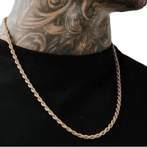 KALUNG RANTAI TAMBANG TITANIUM ANTI KARAT [ BAYAR DI TEMPAT ] Stainless