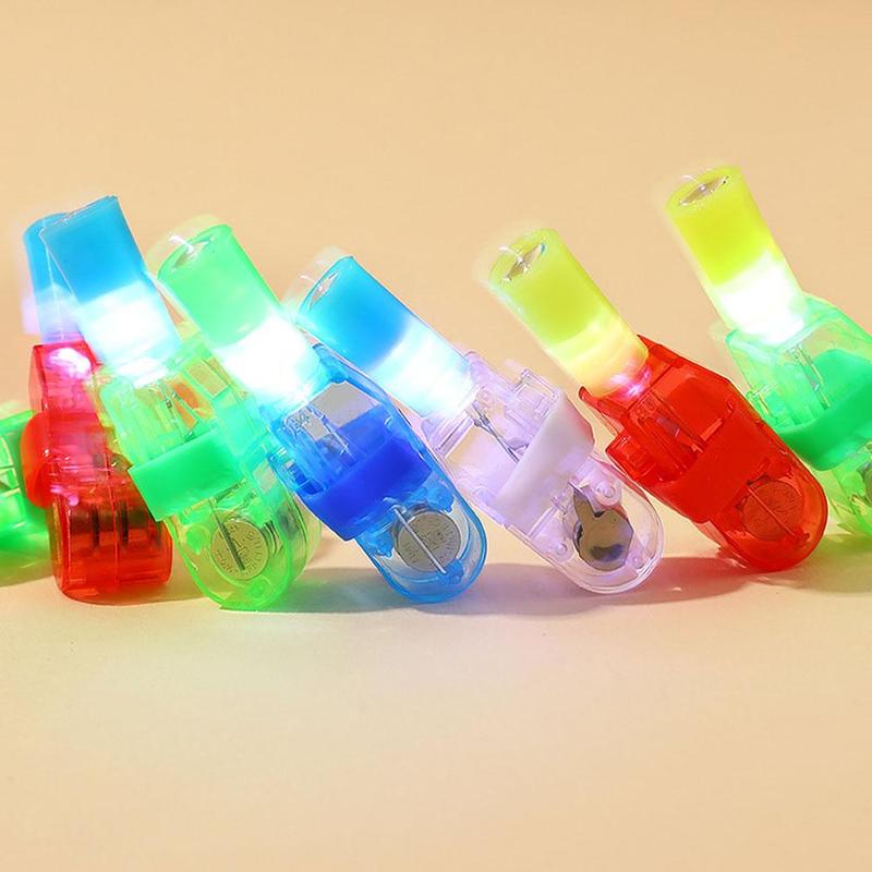 Đèn pin Ngón Tay chiếu hoạt hình, cho trẻ em, Nhiều vòng phát sáng, không có ngày, đồ chơi sớm, 1 mảnh 8