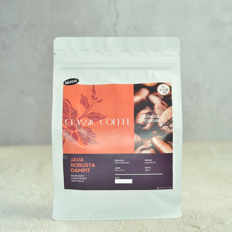 *CLASSIC COFFEE* Robusta Java Dampit Kopi Giling/ Beans Organic Kafein Espresso 1
