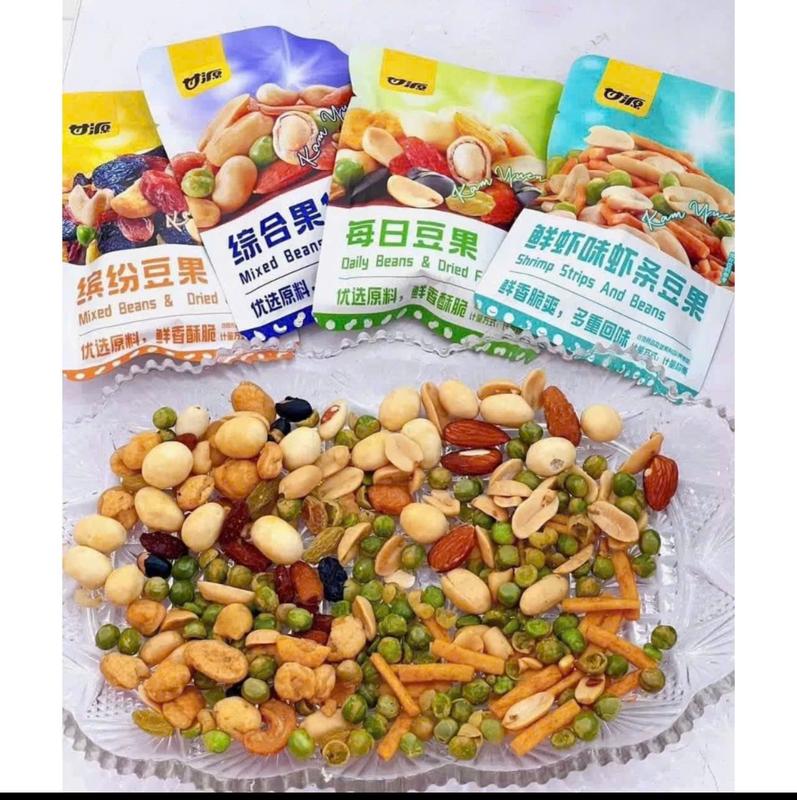 Tặng Quà Combo 16-30-32 gói Hạt Mix Dinh Dưỡng Lẻ Vị Loại Ngon - Mix Trái Cây Sấy Giòn Hạt Ngũ Cốc Sấy Khô Mix Vị Nội Địa Ăn Vặt Food