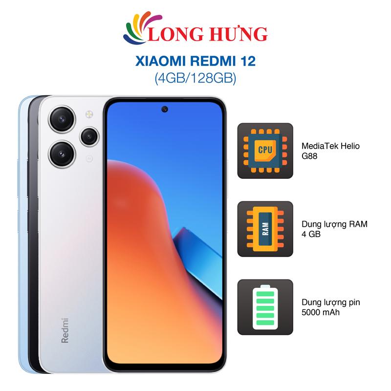 Điện thoại Xiaomi Redmi 12 (4GB/128GB) - Hàng chính hãng