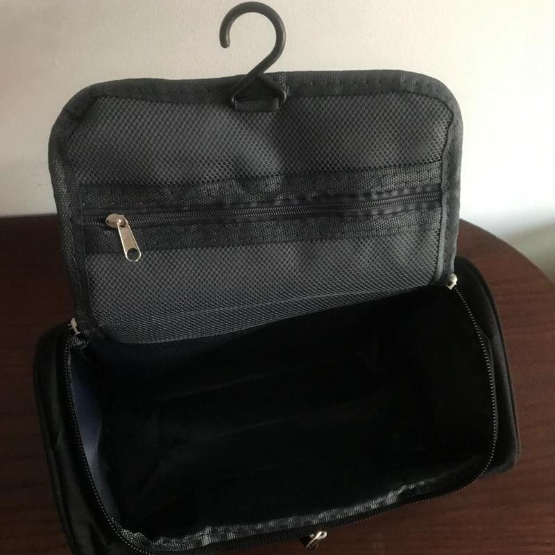 Large Capacity Waterproof Bag, Outdoor Travel Bathing Products Storage Bag with Hanging Hook, Multifunctional Travel Toiletry Bag, Unisex 4