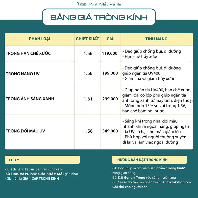 Gọng kính cận đa giác VANILA KC9606 có mắt kính giúp ngăn ánh sáng xanh và tia UV thiết kế thời trang phong cách Hàn Quốc 7
