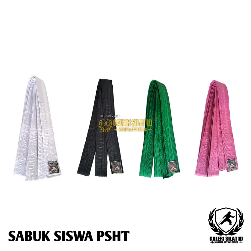 Sabuk Siswa PSHT - Sabuk Tingkatan Siswa Logo PSHT - Sabuk Siswa PSHT Warna Lengkap 0
