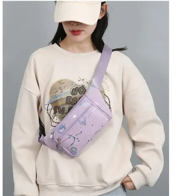 Túi Đeo Hông, Dành Cho Nữ, In Bronzing, Túi Đeo Thắt Lưng, Thời Trang, Màu Hồng, Túi Đeo Hông, Túi Đeo Chéo, Túi Đeo Hông, Thích Hợp Để Chạy, Du Lịch, Tập Luyện, Túi Đeo Hông 0