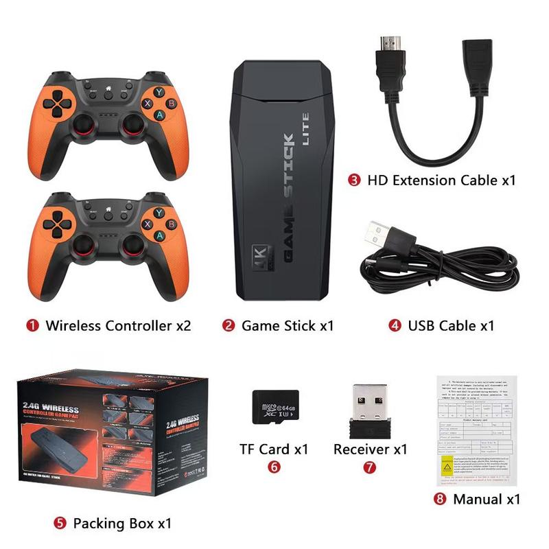 [cod]Cross-Border Game Machine X2Pro Family 3D Game Machine 2.4G Wireless Retro HDMI TV PSP Game Machine 7