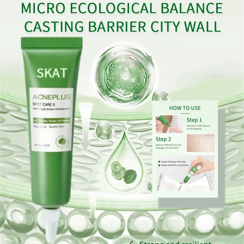 Kem Trị Mụn, SKAT, Làm Sáng Da, Chống Lem, Bùn, Tươi Mới, Không Nhờn, Chăm Sóc Da Mặt Skincare Nữ