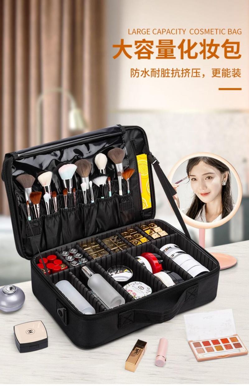 Product Introduction of Hộp Đựng Đồ Du Lịch Cầm Tay Thiết Kế Cao Cấp, Thích Hợp Cho Nghệ Sĩ Trang Điểm, Đa Năng, Dung Tích Lớn, Có Gương, Năm 2025, Hộp Đựng Mỹ Phẩm, Túi Đựng Mỹ Phẩm 1