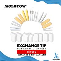 Gambar Molotow Exchange Tip Acrylic Marker Mata Pengganti Spidol - BRUSH dari Artemedia Shop Kota Bandung 1 Tokopedia