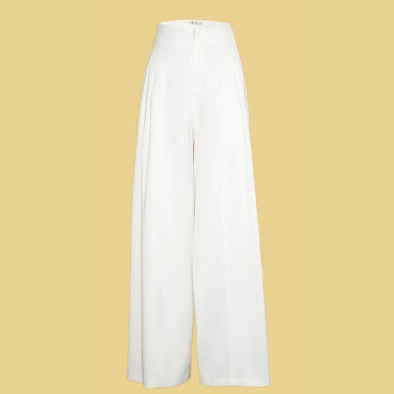 Product Introduction of Vella Fashion - Quần culottes nữ đen / trắng có túi VQ23140 42