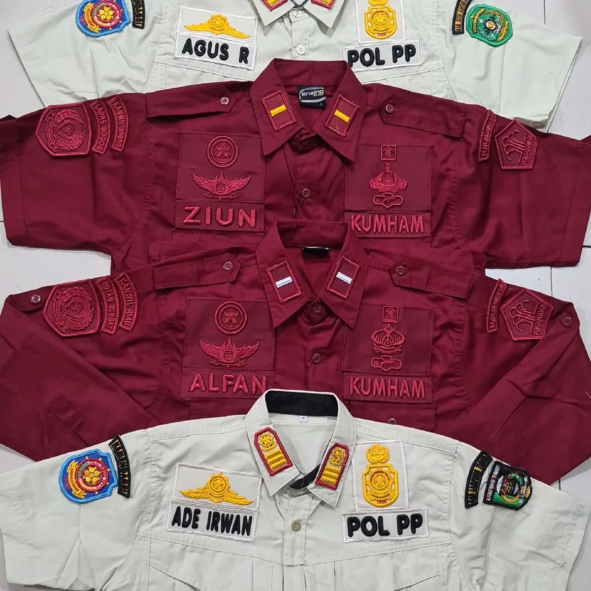 kemeja kumham lapas imigrasi polsuspas terbaru + atribut timbul