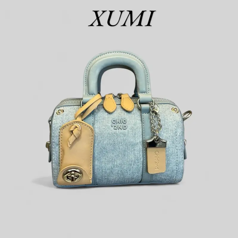 Túi Xách Nữ Chio Đeo Chéo Size 18 Da Pu Mẫu Mới 2025 1789 Bag Nữ Nhung Kem tui qc 2