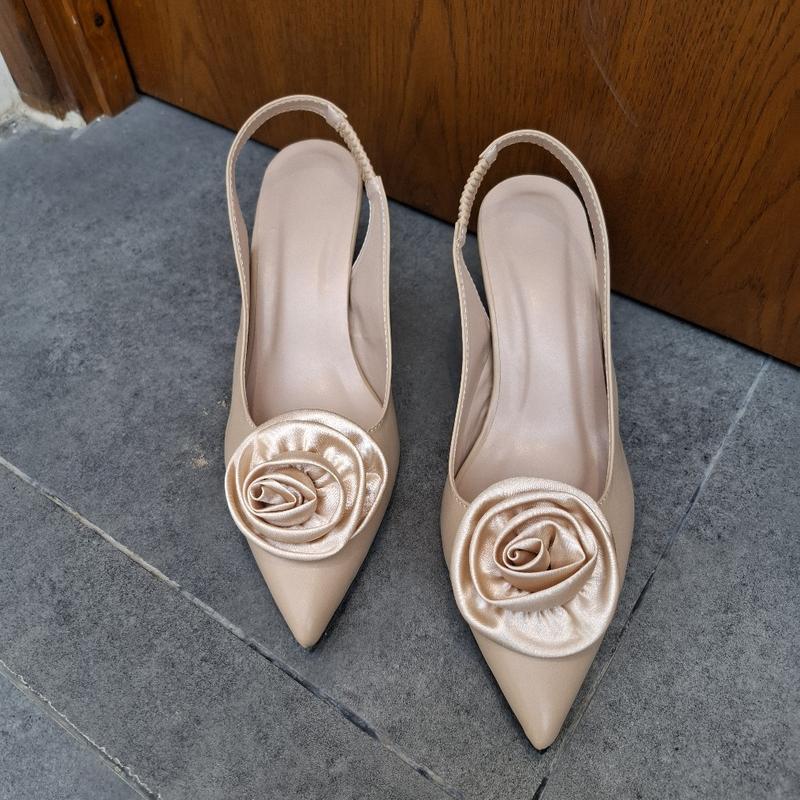 Product Introduction of Giày sục mũi nhọn cao gót 5p gắn nơ hoa màu cực xinh Dép len shoes hoa giay 7 got depnuhottrend 2023 guôcxinh caogotdinhda đẹp high red guốc quaitrong bitmui caogotnu saint laurent heels giày cao gót gấp gọn eg ngo sandal dinh 2 cưới guo c dep decao detha 5