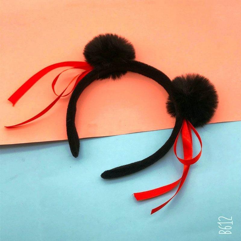 Nezha Demon's Birth Headband Ball Head Hair Ball Headband Hair Accessories Children's Performance Props Super Cute Hair Accessories 3