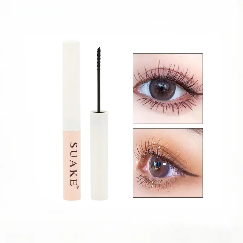 Ultra-fine Mascara Curl Thick Lengthening Eyelash Mascara Waterproof Non-smudge Brown Natural Curling Fine Brush Mascara Makeup
