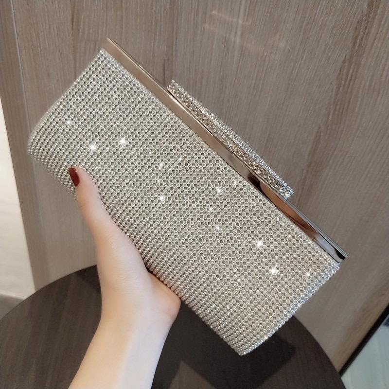 Túi dự tiệc Clutch lấp lánh sang trọng tôn vẻ đẹp quý phái nổi bật VDT05 Nữ Women