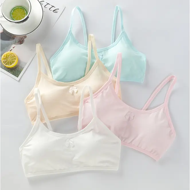 Áo Ngực Tập Luyện, Không Dây, Chất Liệu Cotton Và Ren, Thích Hợp Cho Bé Gái 10-15 Tuổi, Giá Rẻ