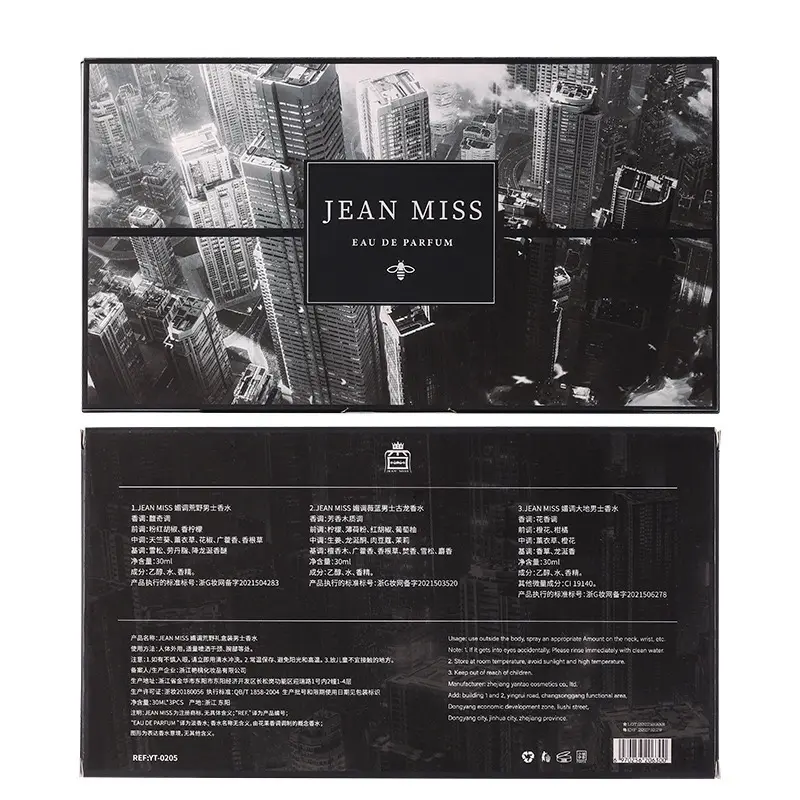 Set 3 Chai Nước Hoa Nam Jeanmiss Nam Tính Mạnh Mẽ 30mlx3 4