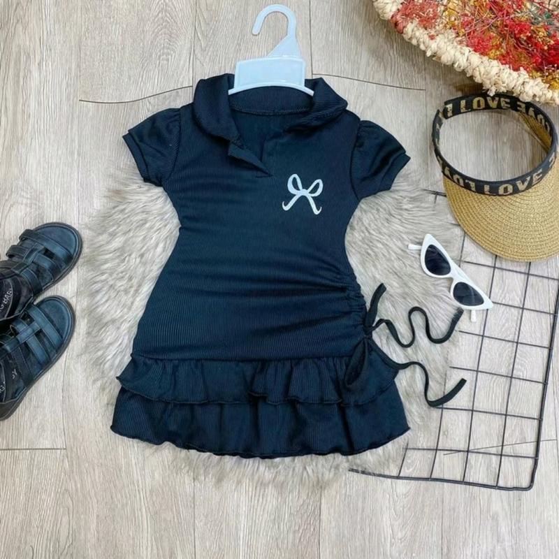 Váy cổ Trụ Bèo Tầng Cho Bé Gái 8-30 kg 3