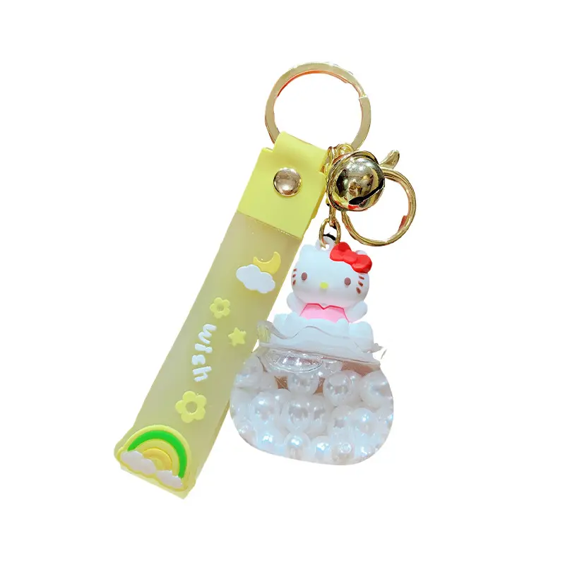 Creative Acrylic Oil Keychain Pendant Cute Cartoon Couple Car Key Chain Pendant
