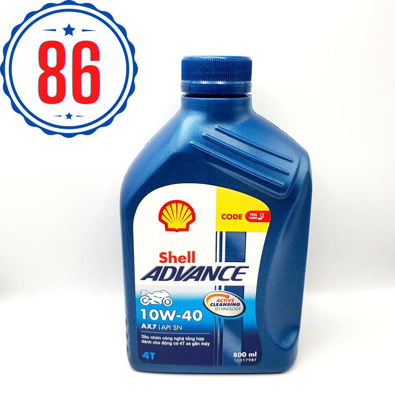 Nhớt xe số Shell Advance Ax7 10W40 Dầu Nhớt Dầu